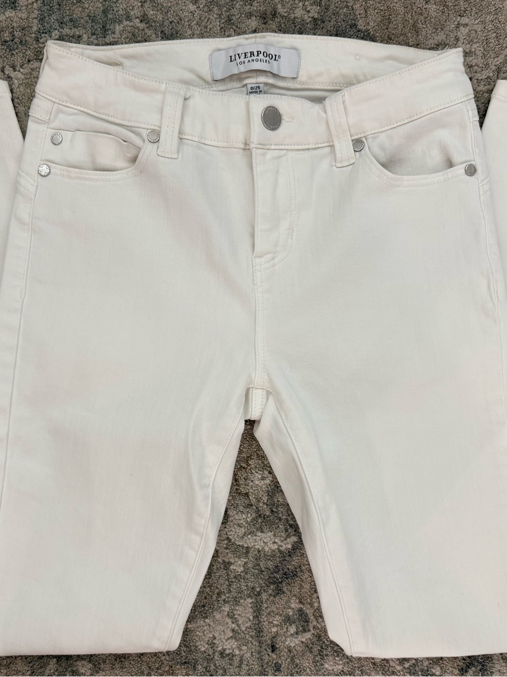 Liverpool High-Rise White Skinny Jeans
